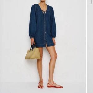Reformation Blue Denim Dress